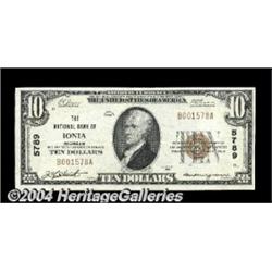 Ionia, MI - $10 1929 Ty. 1 The NB of Ionia Ch.