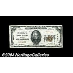 Port Huron, MI - $20 1929 Ty. 1 First National