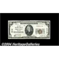 Reed City, MI - $20 1929 Ty. 1 The First NB