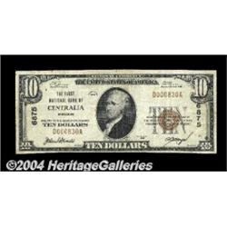 Centralia, MO - $10 1929 Ty. 1 The First NB