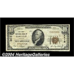 Sarcoxie, MO - $10 1929 Ty. 1 The First NB Ch.