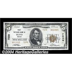 Reno, NV - $5 1929 Ty. 2 First NB Ch. # 7038A