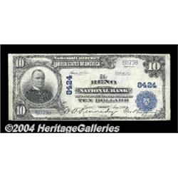 Reno, NV - $10 1902 Plain Back Fr. 632 The