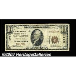 Portsmouth, NH - $10 1929 Ty. 1 The New