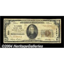 Flemington, NJ - $20 1929 Ty. 1 The Flemington