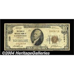 Lakewood, NJ - $10 1929 Ty. 1 The Peoples NB