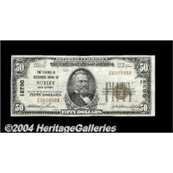 Nutley, NJ - $50 1929 Ty. 1 The Franklin NB