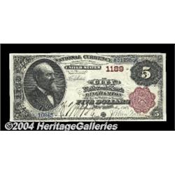 Binghamton, NY - $5 1882 Brown Back Fr. 468