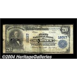 Hamden, NY - $20 1902 Plain Back Fr. 660 The