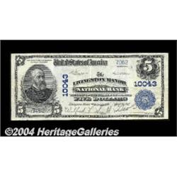 Livingston Manor, NY - $5 1902 Plain Back Fr.