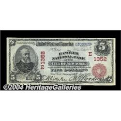 New York, NY - $5 1902 Red Seal Fr. 587 The