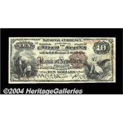 New York, NY - $10 1882 Brown Back Fr. 482 The