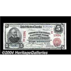 New York, NY - $5 1902 Red Seal Fr. 588 The