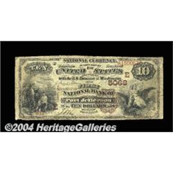 Port Jefferson, NY - $10 1882 Brown Back Fr.