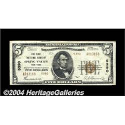 Spring Valley, NY - $5 1929 Ty. 2 The First NB