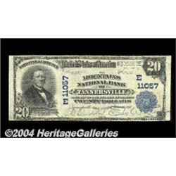 Tannersville, NY - $20 1902 Plain Back Fr. 658