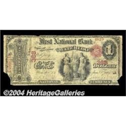 Waterloo, NY - $1 Original Fr. 380 The First