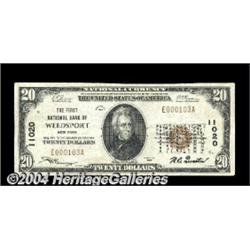 Weedsport, NY - $20 1929 Ty. 1 The First NB