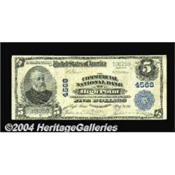 High Point, NC - $5 1902 Plain Back Fr. 601