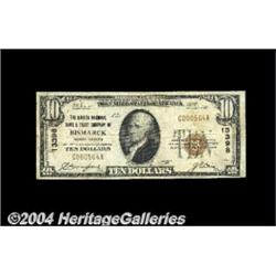 Bismarck, ND - $10 1929 Ty. 1 The Dakota NB &