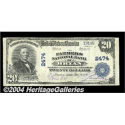 Bryan, OH - $20 1902 Plain Back Fr. 659 The