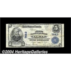 Logan, OH - $5 1902 Plain Back Fr. 598 First