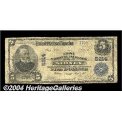 Sidney, OH - $5 1902 Plain Back Fr. 606 The