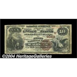 McAlester, Indian Territory - $10 1882 Brown