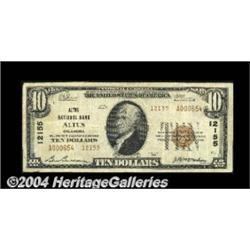 Altus, OK - $10 1929 Ty. 2 Altus NB Ch. #