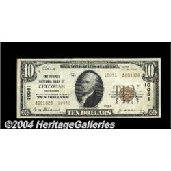 Checotah, OK - $10 1929 Ty. 2 The Peoples NB