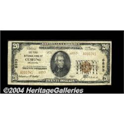 Cushing, OK - $20 1929 Ty. 2 The First NB Ch.