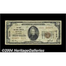 Depew, OK - $20 1929 Ty. 2 The State NB Ch. #