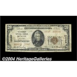 Duncan, OK - $20 1929 Ty. 2 The Security NB