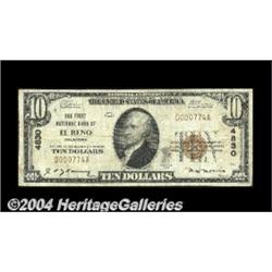 El Reno, OK - $10 1929 Ty. 1 The First NB Ch.
