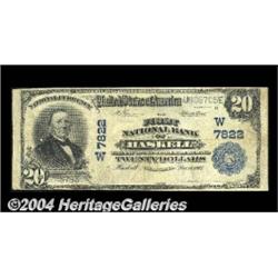 Haskell, OK - $20 1902 Plain Back Fr. 652 The