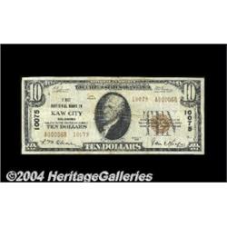 Kaw City, OK - $10 1929 Ty. 2 First NB Ch. #