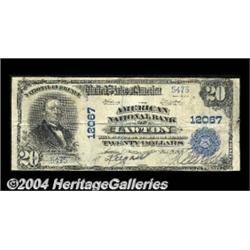 Lawton, OK - $20 1902 Plain Back Fr. 660 The