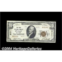 Lindsay, OK - $10 1929 Ty. 2 The First NB Ch.