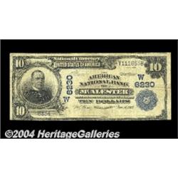 McAlester, OK - $10 1902 Plain Back Fr. 626