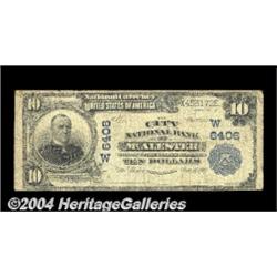 McAlester, OK - $10 1902 Plain Back Fr. 626