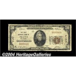 Prague, OK - $20 1929 Ty. 1 The First NB Ch. #