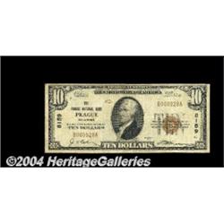 Prague, OK - $10 1929 Ty. 1 The Prague NB Ch.