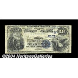Tulsa, OK - $10 1882 Date Back Fr. 548 The