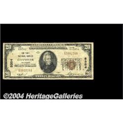 Three Oklahoma Type One $20s.Chandler, OK -