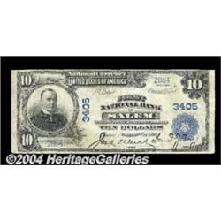 Salem, OR - $10 1902 Plain Back Fr. 625 First