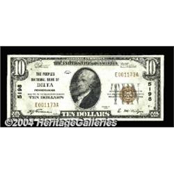 Delta, PA - $10 1929 Ty. 1 The Peoples NB Ch.