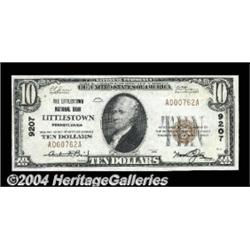 Littlestown, PA - $10 1929 Ty. 1 The