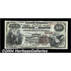 Monongahela City, PA - $10 1882 Brown Back Fr.