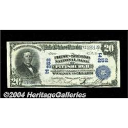 Pittsburgh, PA - $20 1902 Plain Back Fr. 656