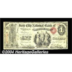 Pittsburgh, PA - $1 Original Fr. 380 The Iron